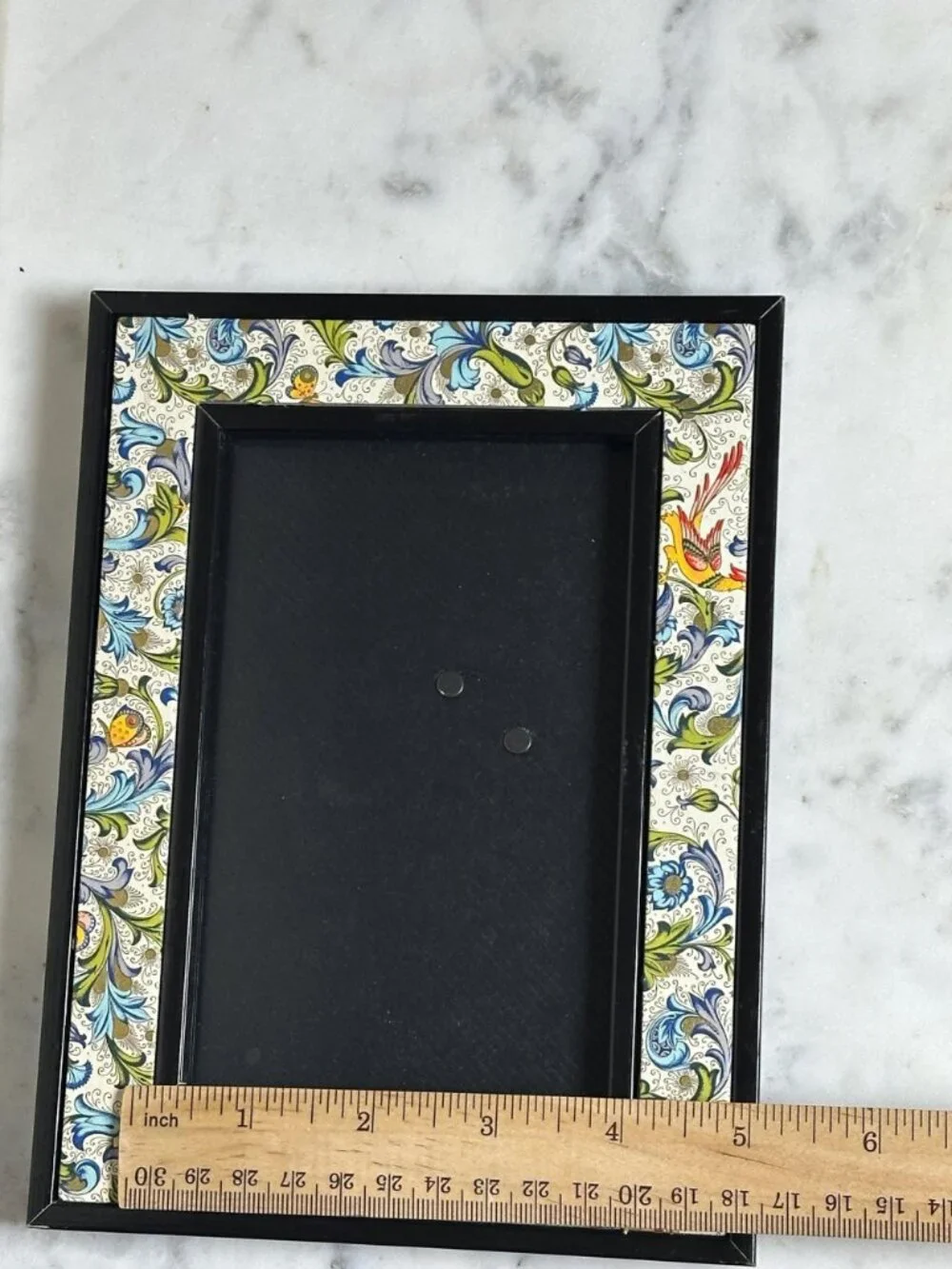 Vintage Colorful Bird Butterfly Picture Frame 6x4 | Botanical  Tabletop Photo